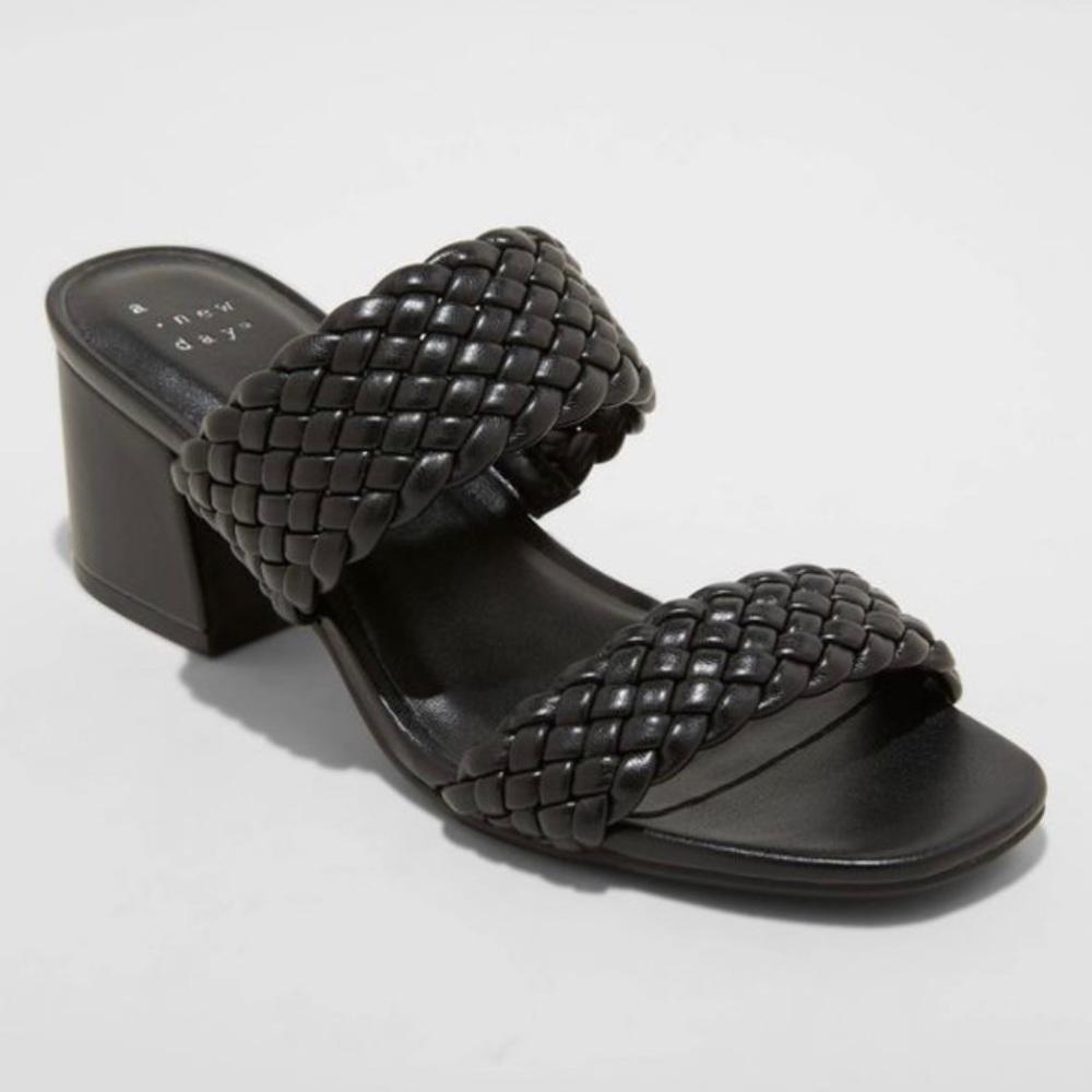 BLACK FIONA HEELS
